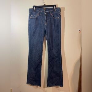7 For All‎ Mankind Jerome Dahan distressed BootCut Denim Jeans Mens 29 X 35